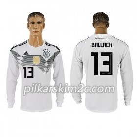 Koszulka Niemcy Ballack 13 Główna Mistrzostwa Świata 2018 - Koszulki Piłkarskie(L/S)